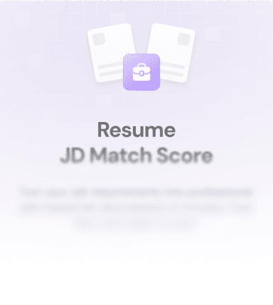 Resume JD Match Score background
