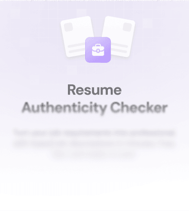 Resume Authenticity Checker background